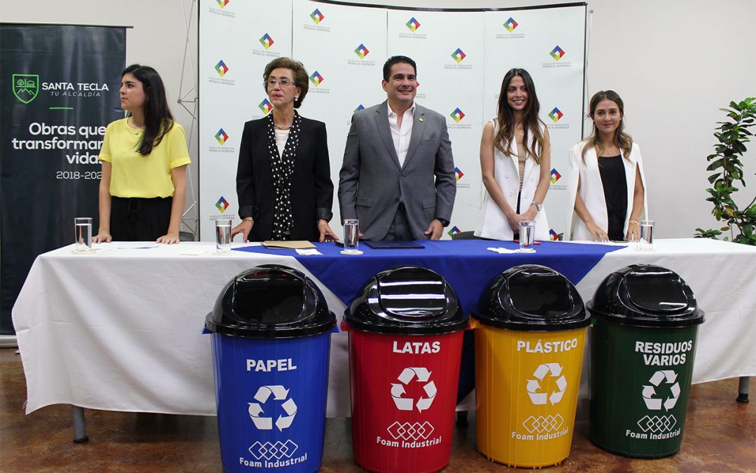 Campaña de reciclaje junto a Alcaldía Municipal de Santa Tecla